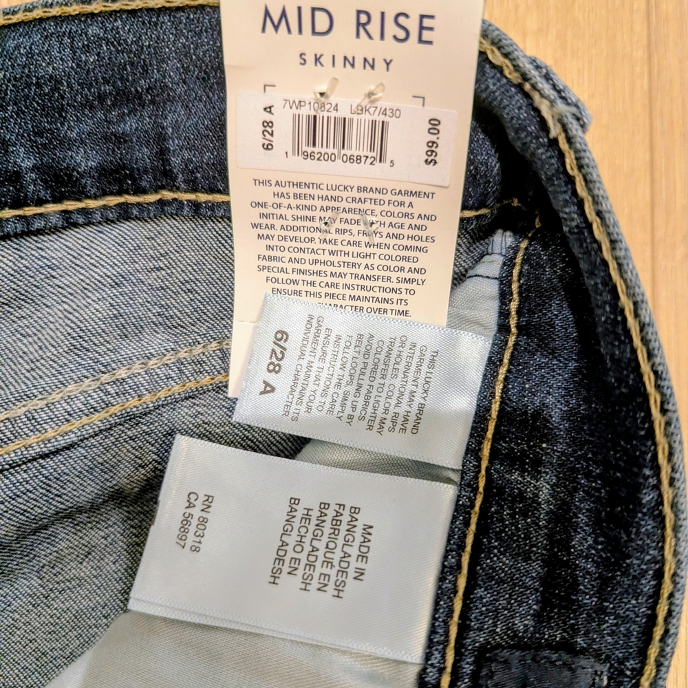 Lucky Brand Ava Women's Deep Indigo Skinny Jeans - Picture 3 of 5